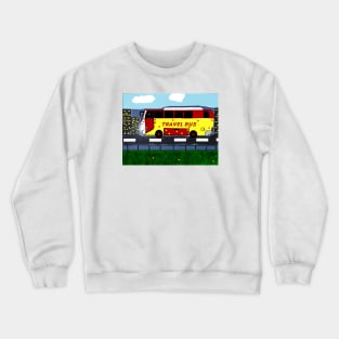 Cartoon Bus Crewneck Sweatshirt